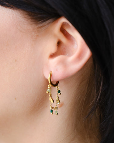 TILTIL Set van 2 Chained Hanging Earrings Goud - Things I Like Things I Love
