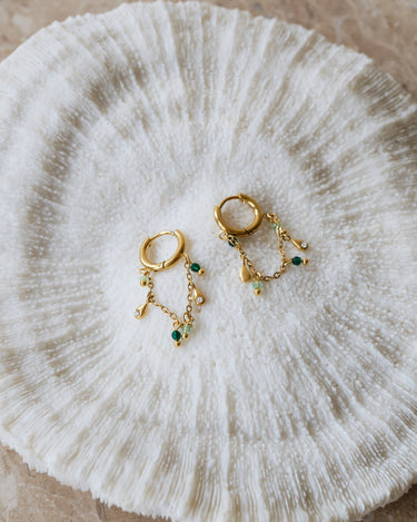 TILTIL Set van 2 Chained Hanging Earrings Goud - Things I Like Things I Love