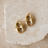 TILTIL Set van 2 Coffee Bean Dangle Earrings Goud - Things I Like Things I Love