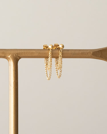 TILTIL Set van 2 Layered Chain Stud Earrings Goud - Things I Like Things I Love