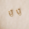 TILTIL Set van 2 Layered Chain Stud Earrings Goud - Things I Like Things I Love