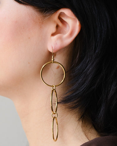 TILTIL Set van 2 Open Circle Statement Earrings Goud - Things I Like Things I Love