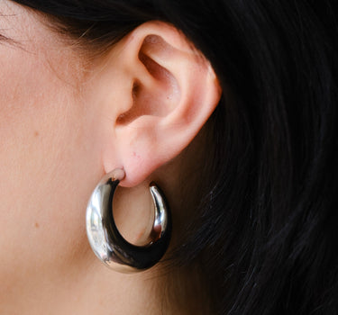 TILTIL Set van 2 Plump Hoop Earrings Zilver - Things I Like Things I Love