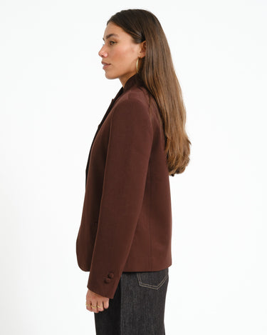 TILTIL Shuki Overlap Blazer Bruin - Things I Like Things I Love
