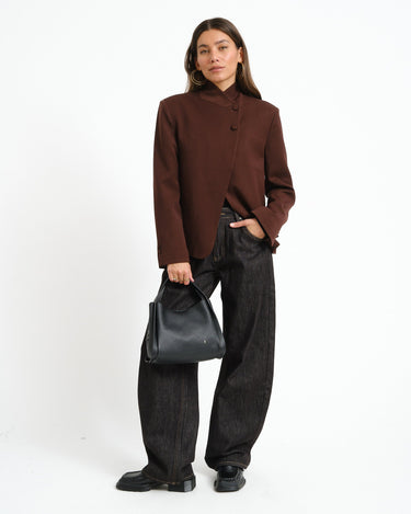 TILTIL Shuki Overlap Blazer Bruin - Things I Like Things I Love