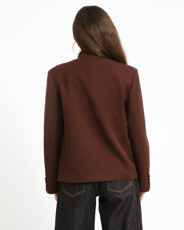 TILTIL Shuki Overlap Blazer Bruin - Things I Like Things I Love