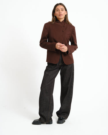 TILTIL Shuki Overlap Blazer Bruin - Things I Like Things I Love