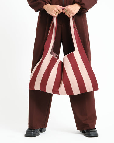 TILTIL Simone Stripy Bag Bordeaux - Things I Like Things I Love
