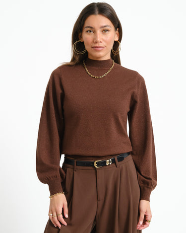 TILTIL Sparkle Turtleneck Brown - Things I Like Things I Love