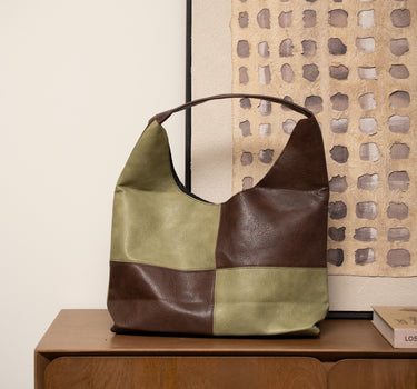 TILTIL Square Bag Brown Green - Things I Like Things I Love