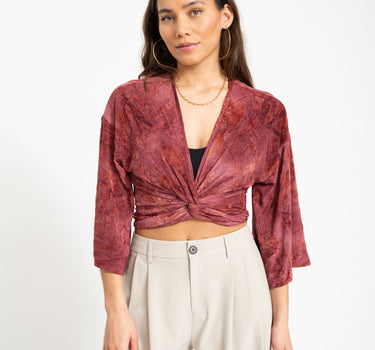 TILTIL Sunny Hibiscus Top Dark Pink - Things I Like Things I Love