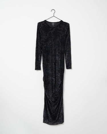 TILTIL Suzie Mesh Velvet Dress Black - Things I Like Things I Love