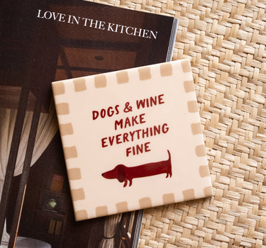 TILTIL Tile - Dogs & Wine - Things I Like Things I Love