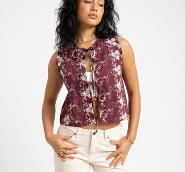 TILTIL Yana Sleeveless Blouse Purple - Things I Like Things I Love