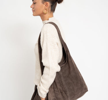 TILTIL Yuki Bag Dark Brown Suede - Things I Like Things I Love