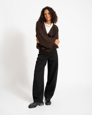 Topshop Rene Cardigan Chocolate Bruin - Things I Like Things I Love