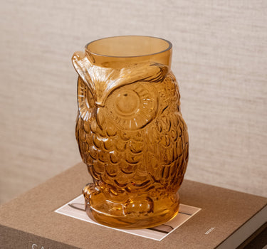 Vaas Uil Glas Amber - Things I Like Things I Love