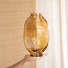 Vase Glass Falzes Amber - Things I Like Things I Love
