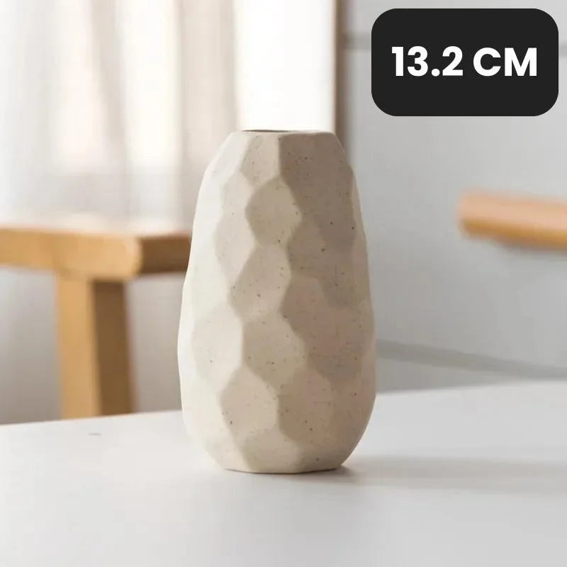 Vaso de Cerâmica Nórdico Design Minimalista para Decoração Lenogue Mod. 01