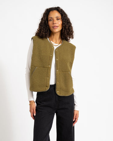 Vera Teddy Vest Nutria - Things I Like Things I Love