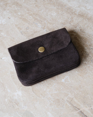 Wallet Lisa Small REAL SUEDE Bruin - Things I Like Things I Love