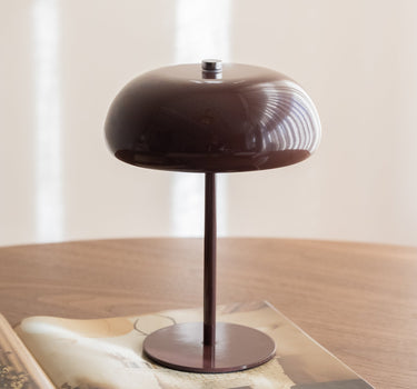 Wireless Table Lamp Margate Burgundy / Brown - Things I Like Things I Love