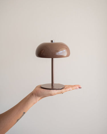 Wireless Table Lamp Margate Burgundy / Brown - Things I Like Things I Love
