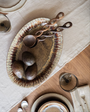 X - Large Serving Plate Mocha - Things I Like Things I Love