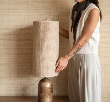 X - Large Table Lamp Gada Wood - Things I Like Things I Love