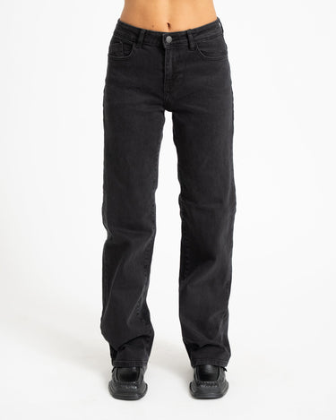 Yolanda Wide Leg Straight Black - Things I Like Things I Love