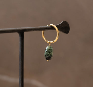 TILTIL Single Hoop Goldplated African Turqoise - Things I Like Things I Love